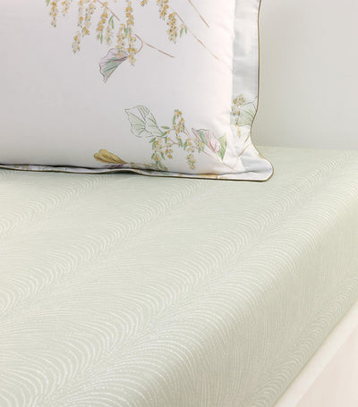 Harrods Yves Delorme Pollen King Fitted Bed Sheet 150cm x 200cm- Buy online at McGrocer