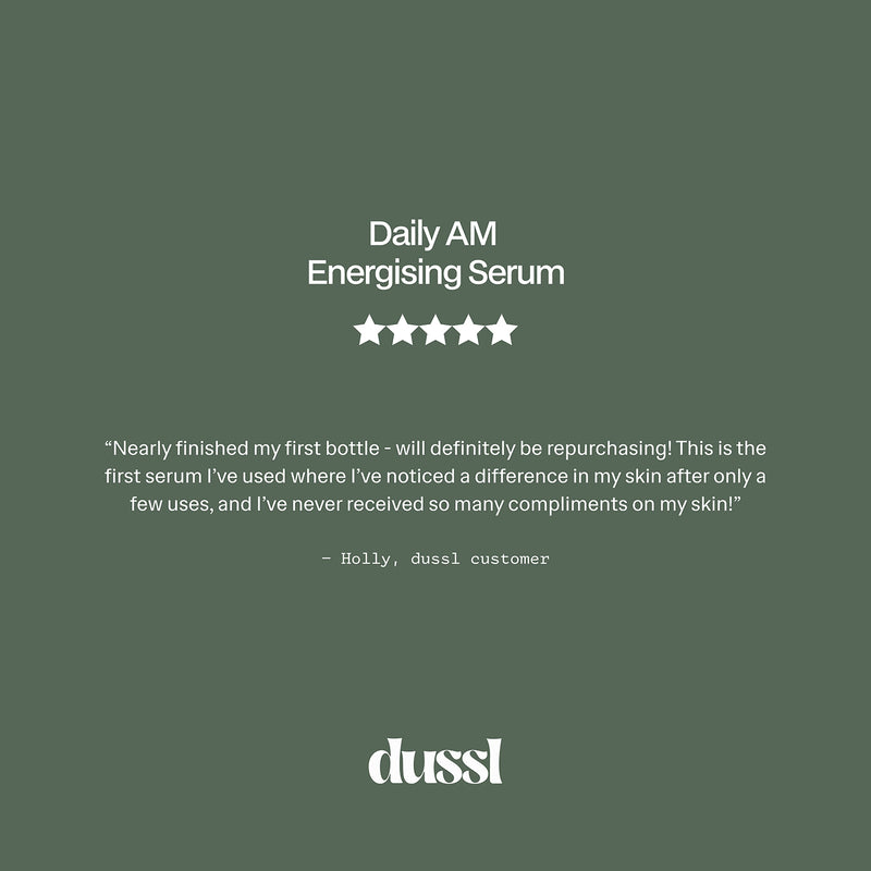 dussl daily AM energising serum 30ml - British product