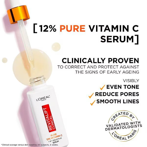 L'Oreal Revitalift Vitamin C Serum 30ml (British brand)