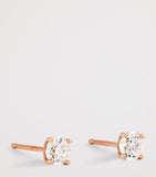 Harrods rose gold diamond stud earrings 0.25ct, UK version