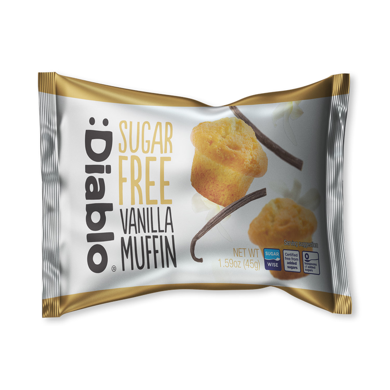 Diablo sugar free vanilla muffin 45g, UK version