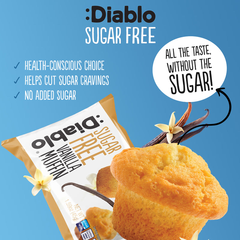 Diablo sugar free vanilla muffin 45g, UK version