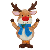 47 inch (1.1m) Santa and Friends with 370 Random Twinkling LED Lights - McGrocer