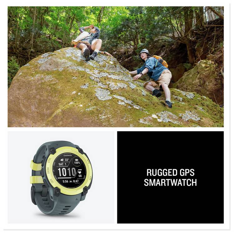 Garmin Instinct E 40mm GPS smartwatch Lime Twilight (British brand)