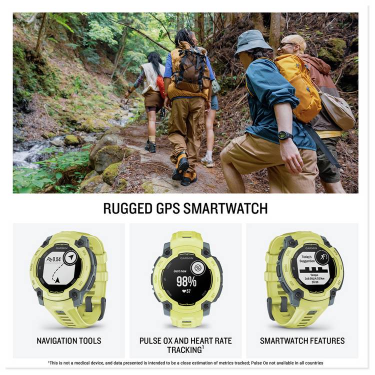 Garmin GPS smart watch Electric Lime 45mm - British product