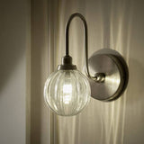 Argos Argos Home Anais Nickel Metal Bathroom Wall Light Chrome- Buy online at McGrocer
