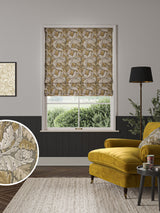 Next William Morris At Home Grey Acanthus Velvet Made to Measure Roman Blinds- Buy online at McGrocer