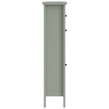 GFW green shoe cabinet with drawer, UK version