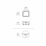 simplehuman plastic compact dish rack grey - British product