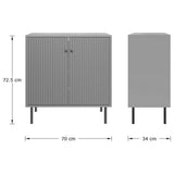GFW 2 Door Storage Unit in green, imported from the UK