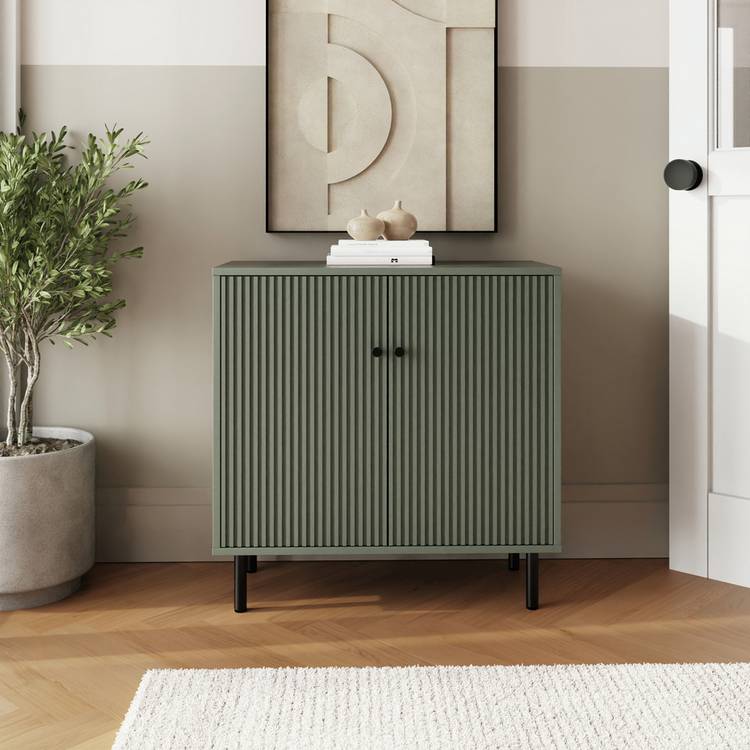 GFW 2 Door Storage Unit in green, imported from the UK