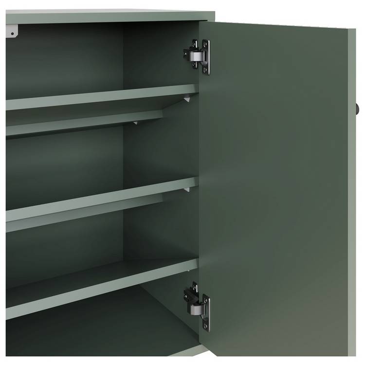 GFW 2 Door Storage Unit in green, imported from the UK