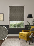 William Morris Grey Marigold Velvet roman blind (British brand)