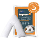 Argos Silentnight Impress Memory Foam V Shaped Support Pillow- Buy online at McGrocer