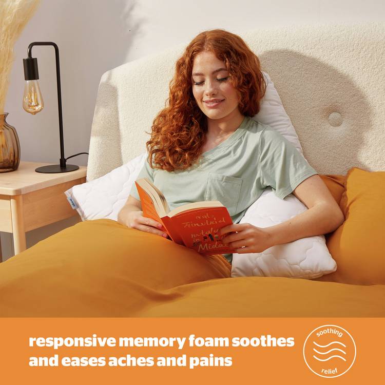 Silentnight memory foam V shaped support pillow, imported from the UK