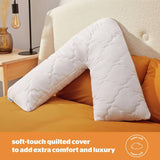 Silentnight memory foam V shaped support pillow, imported from the UK
