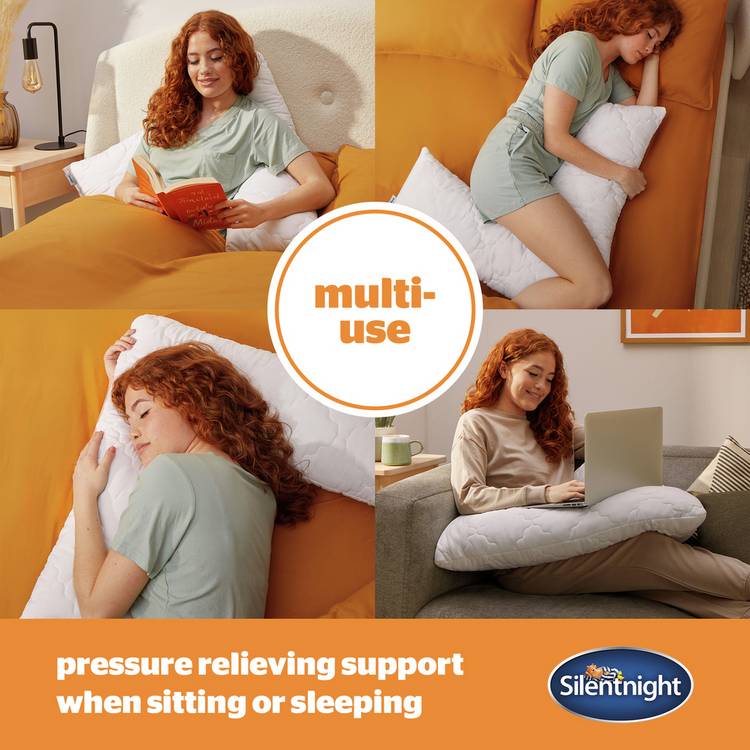 Silentnight memory foam V shaped support pillow, imported from the UK