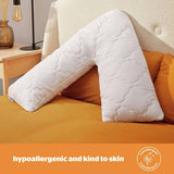 Silentnight memory foam V shaped support pillow, imported from the UK