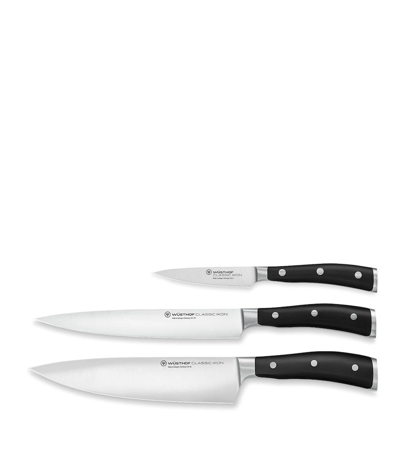 Wusthof Classic Ikon three-piece knife set (British brand)