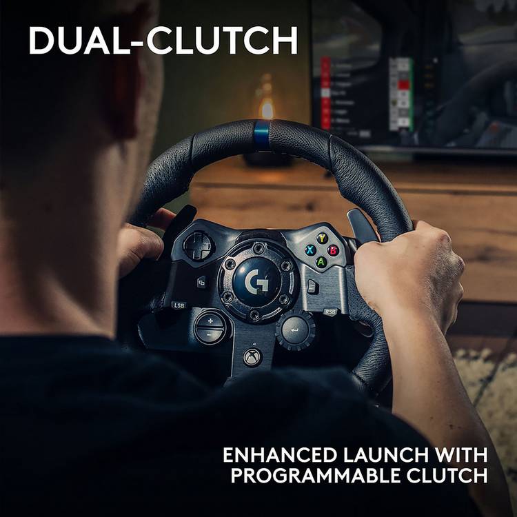 Logitech G923 TRUEFORCE gaming steering wheel - British product