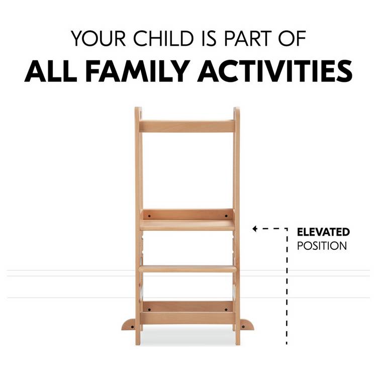 Hauck Montessori learning tower in natural (British brand)