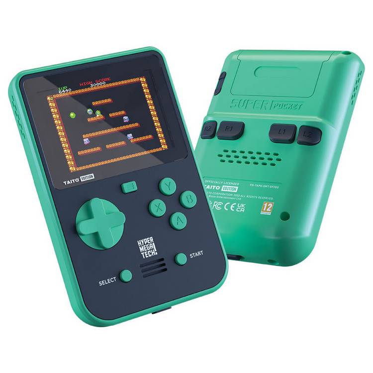 Hyper Mega Tech Taito Super Pocket retro handheld console - British product