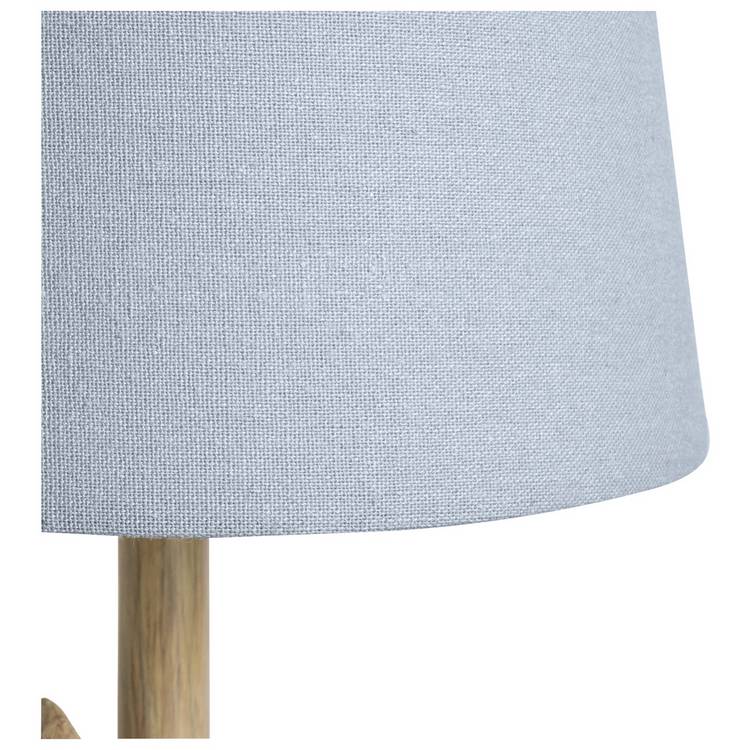 Argos Home resin bunny table lamp light oak blue H39cm, imported from the UK