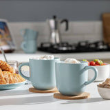 Habitat stoneware mugs set of 4 in duck egg (British brand)