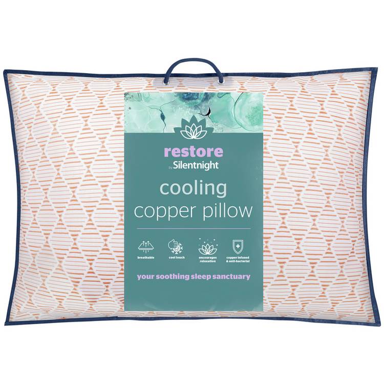 Silentnight cooling copper medium pillow, imported from the UK