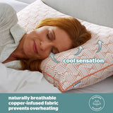 Silentnight cooling copper medium pillow, imported from the UK