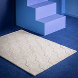 Argos Habitat 60 Geo Carved Rug - Natural - 120x170cm- Buy online at McGrocer