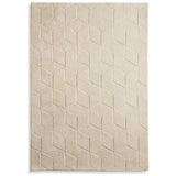 Habitat Geo Carved Rug 120x170cm Natural (British brand)