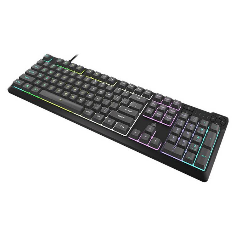 Corsair K55 Core Steel wired gaming keyboard grey, UK version