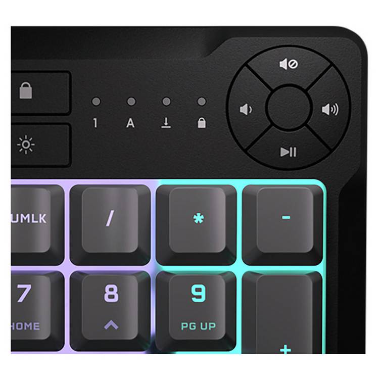 Corsair K55 Core Steel wired gaming keyboard grey, UK version