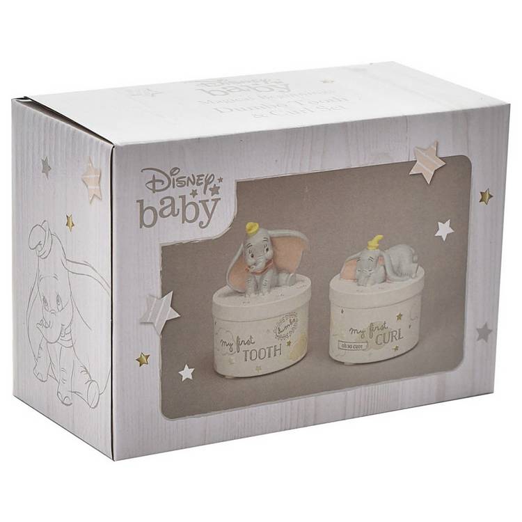 Disney Dumbo tooth and curl pots ceramic set, UK version