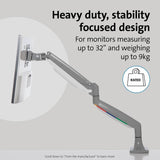 Kensington SmartFit monitor arm grey 13-32 inch (British brand)