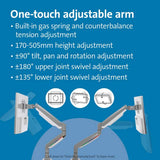 Kensington SmartFit monitor arm grey 13-32 inch (British brand)