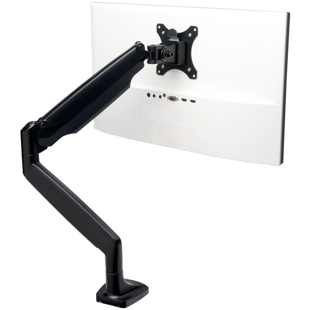 Kensington SmartFit single monitor arm black - British product