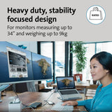 Kensington Dual Monitor Arm Grey (British brand)