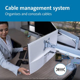 Kensington Dual Monitor Arm Grey (British brand)
