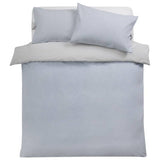 Argos Home cotton gingham sky blue bedding set single (British brand)