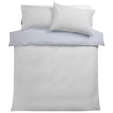 Argos Home cotton gingham sky blue bedding set single (British brand)