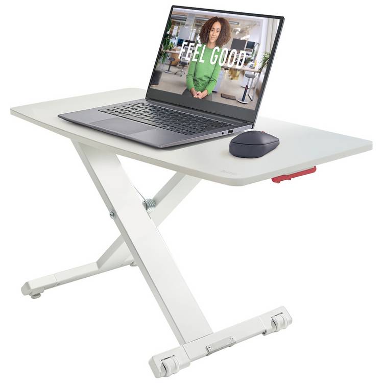 Leitz standing desk converter white compact footprint, UK version