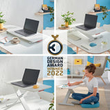 Leitz standing desk converter white compact footprint, UK version