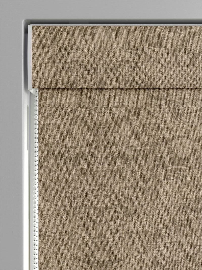 William Morris Strawberry Thief roman blind Natural Walnut (British brand)