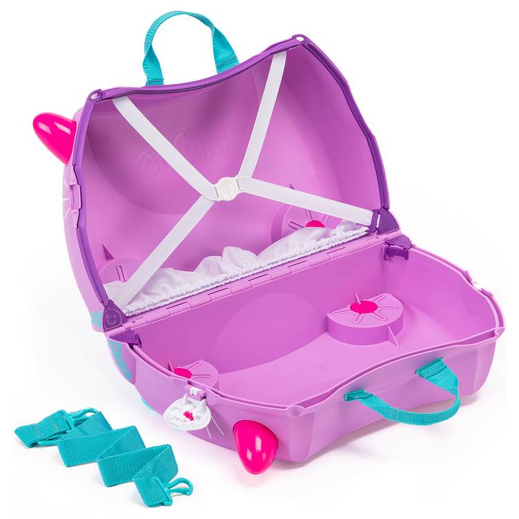 Trunki Cassie Cat ride-on suitcase purple - British product