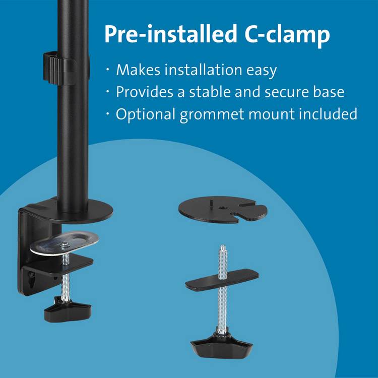 Kensington vertical stacking dual monitor arm - British product