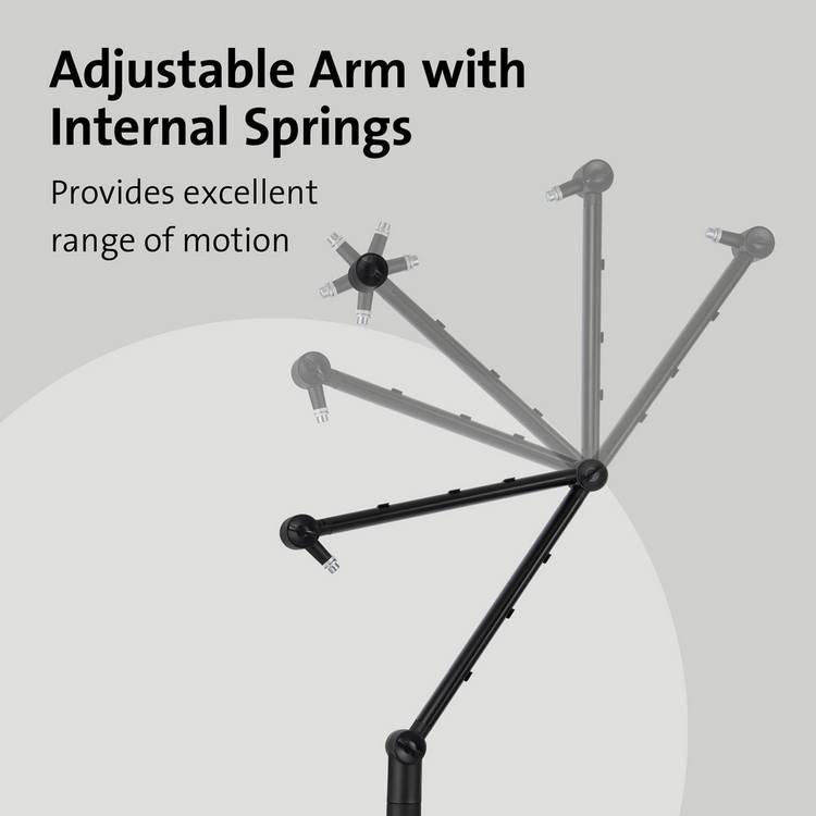 Kensington boom arm black, imported from the UK