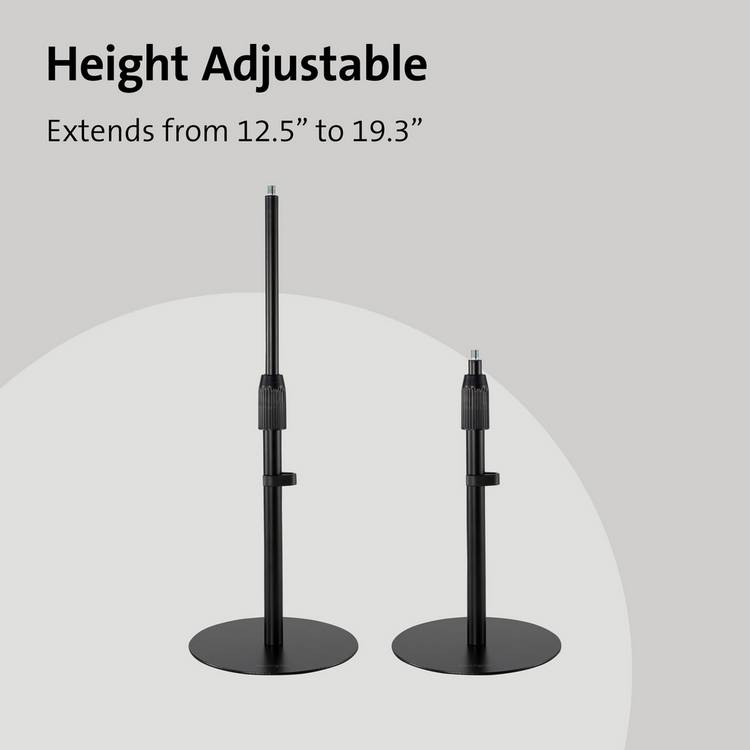 Kensington telescoping desk stand A1010 black, UK version