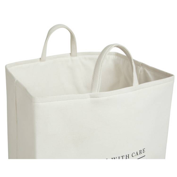 Argos Home collapsible laundry bag cream 75L, imported from the UK